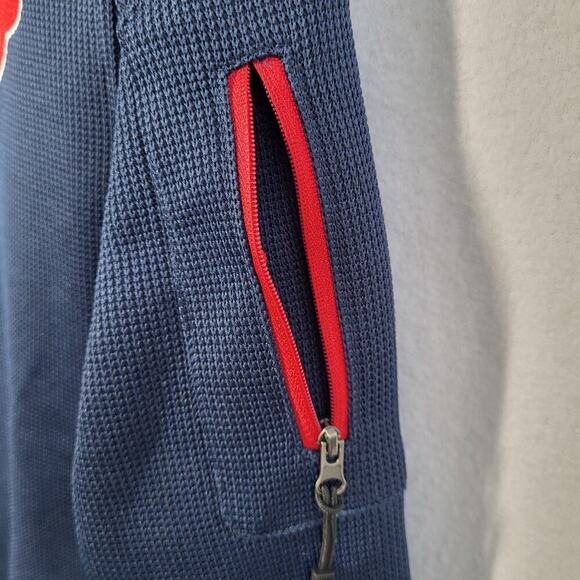 NFL Houston Texans Men’s M 1/4 Zip Pullover Blue Football Waffle Knit NEW - Picture 9 of 16